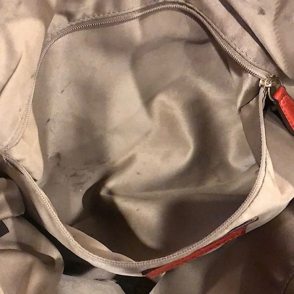 COACH Copper Orange Leather Hobo Satchel Crossbody Shoulder Bag Vintage